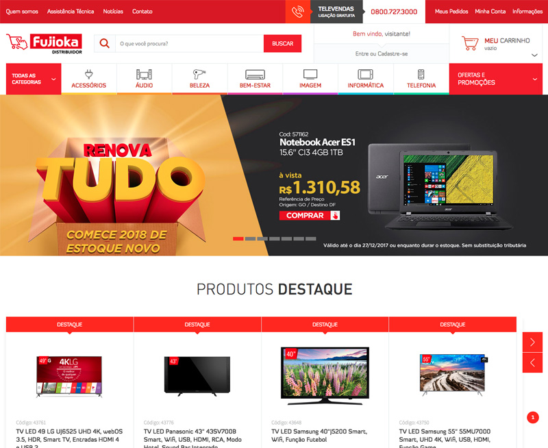 Projeto fujiokadistribuidor.com.br