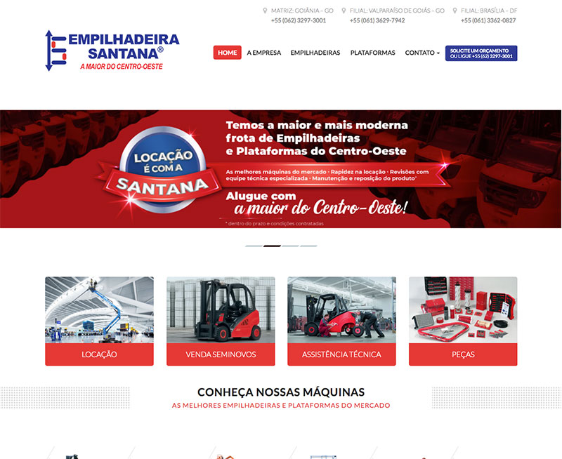 Projeto empilhadeirasantana.com.br