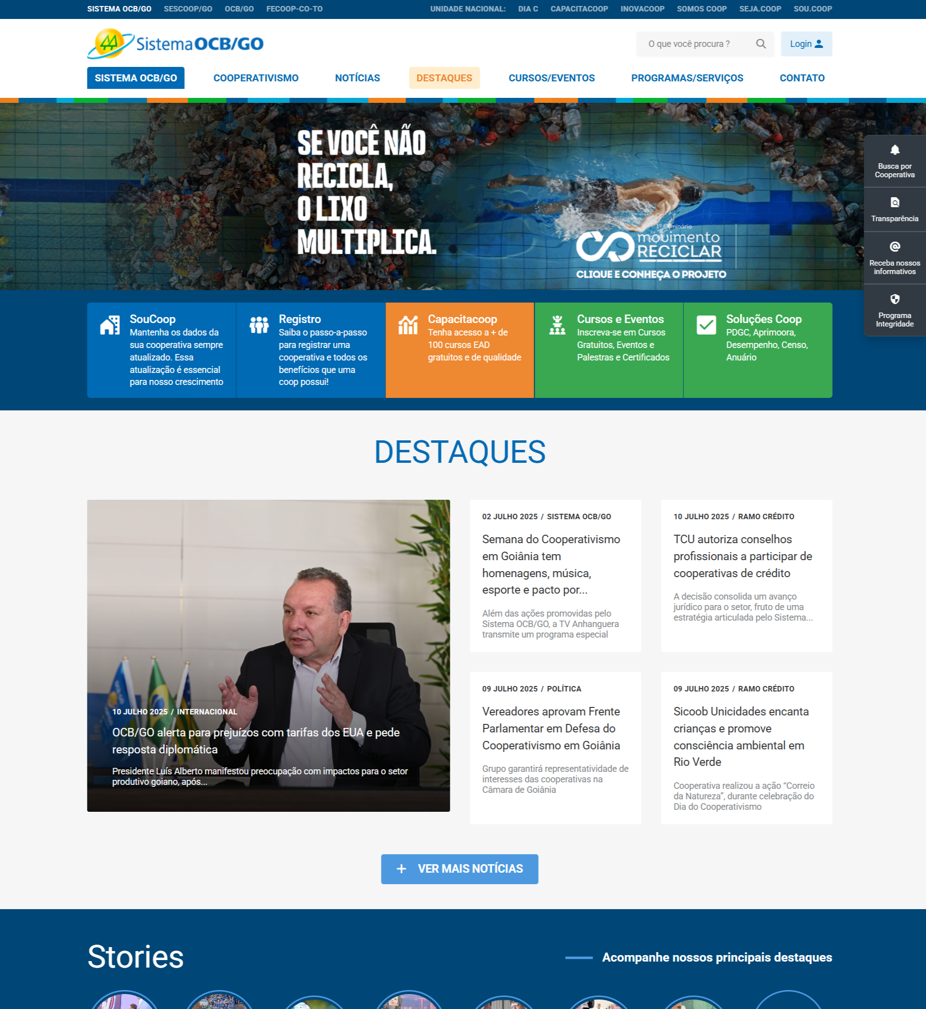 Projeto goiascooperativo.coop.br