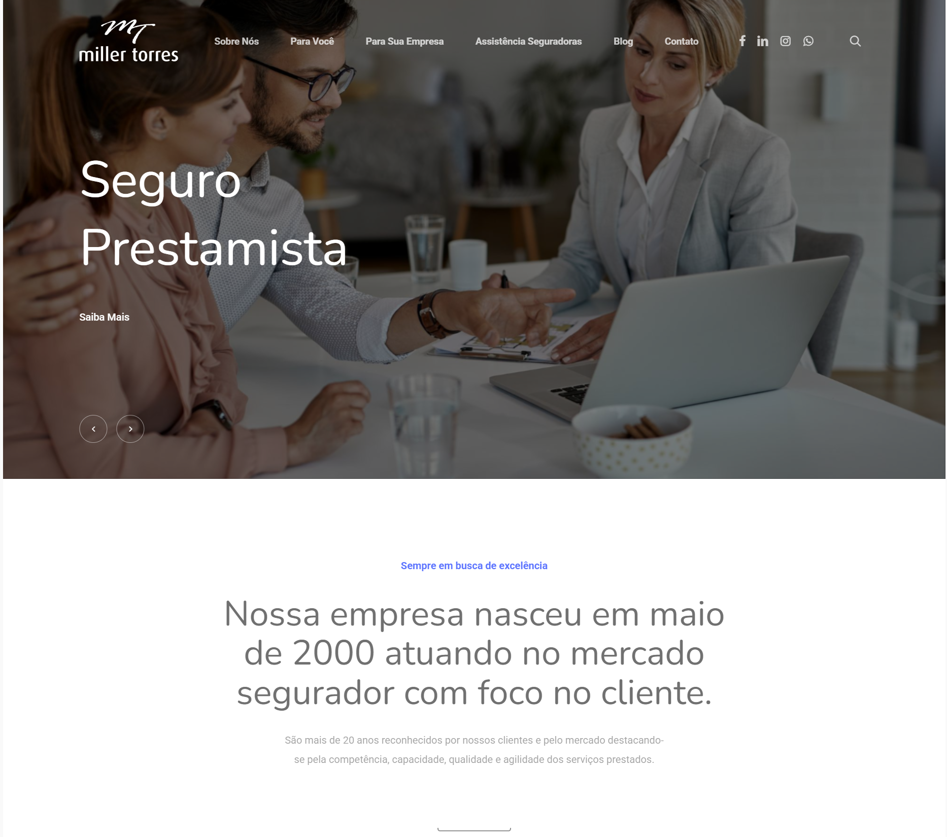 Projeto millertorres.com.br