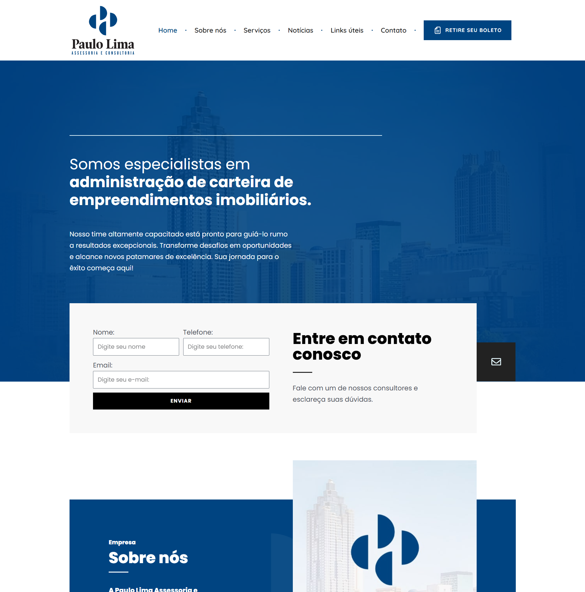 Projeto paulolimaconsultoria.com.br