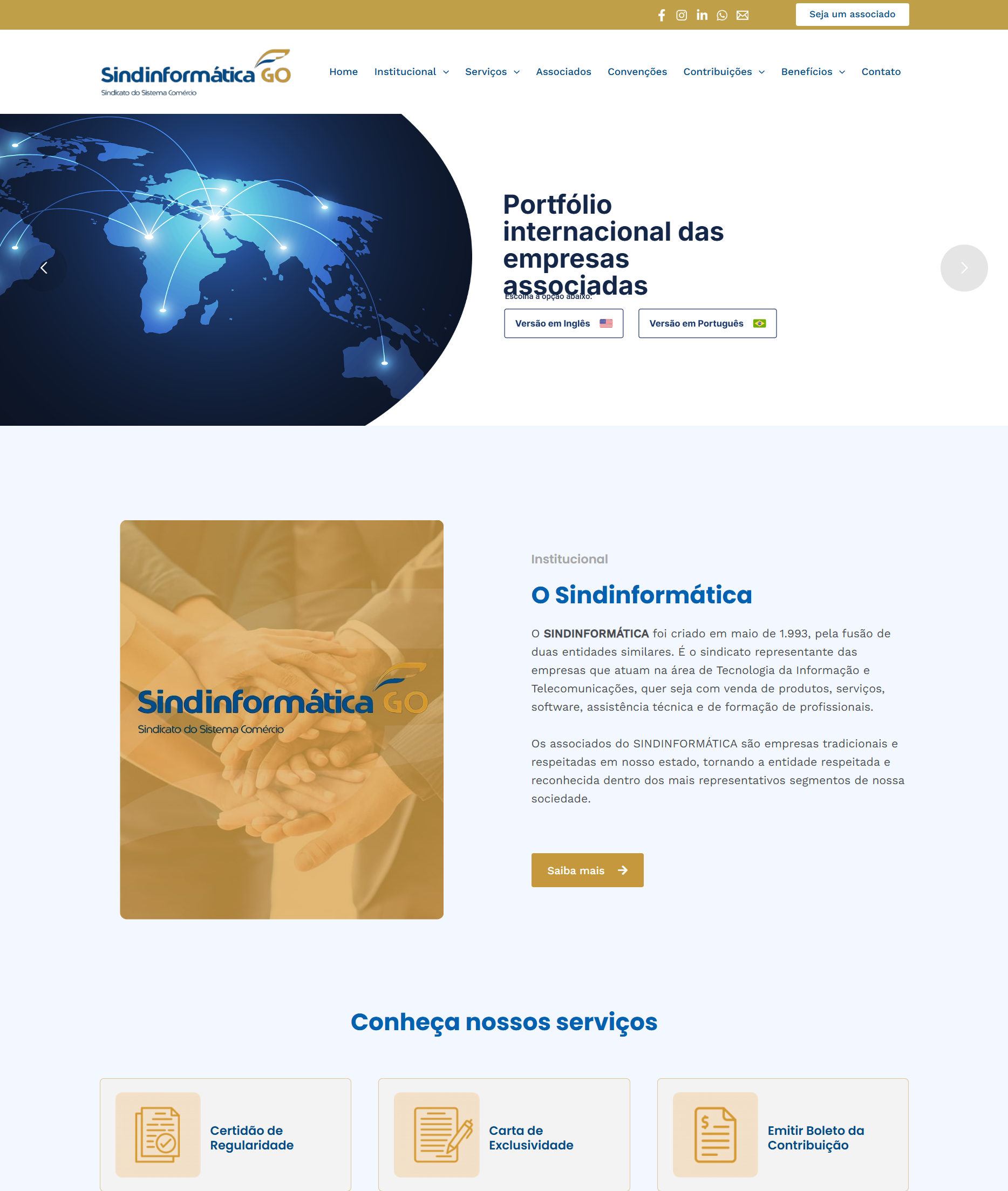 Projeto sindinformatica.com.br
